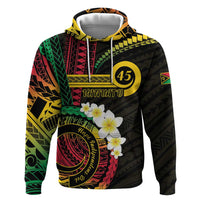 Vanuatu Independence Day Hoodie Yumi 46th Hapi Indipendens Dei LT01 Pullover Hoodie Black - Polynesian Pride