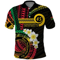 Vanuatu Independence Day Polo Shirt Yumi 46th Hapi Indipendens Dei LT01 Black - Polynesian Pride