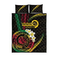 Vanuatu Independence Day Quilt Bed Set Yumi 45th Hapi Indipendens Dei LT01 - Polynesian Pride