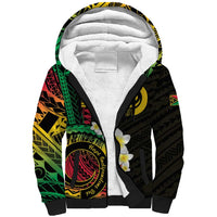 Vanuatu Independence Day Sherpa Hoodie Yumi 45th Hapi Indipendens Dei LT01 Unisex Black - Polynesian Pride