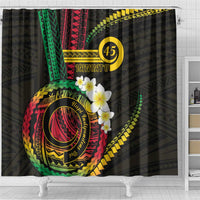 Vanuatu Independence Day Shower Curtain Yumi 45th Hapi Indipendens Dei LT01