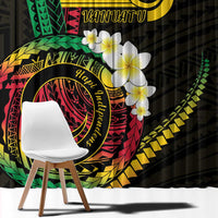 Vanuatu Independence Day Window Curtain Yumi 45th Hapi Indipendens Dei LT01 - Polynesian Pride