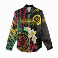 Vanuatu Independence Day Women Casual Shirt Yumi 45th Hapi Indipendens Dei LT01