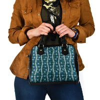 Pikake Maile Tiare Lei Shoulder Handbag Polu Lauhala Pattern