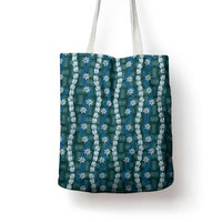 Pikake Maile Tiare Lei Tote Bag Polu Lauhala Pattern