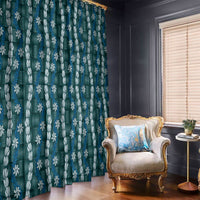Pikake Maile Tiare Lei Window Curtain Polu Lauhala Pattern