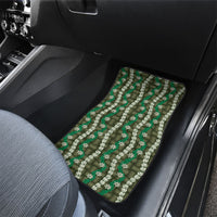 Pikake Maile Tiare Lei Car Mats Omaomao Lauhala Pattern