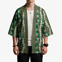 Pikake Maile Tiare Lei Kimono Omaomao Lauhala Pattern