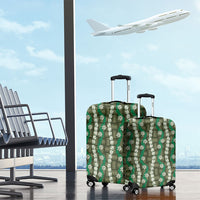 Pikake Maile Tiare Lei Luggage Cover Omaomao Lauhala Pattern