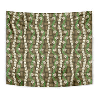 Pikake Maile Tiare Lei Tapestry Natural Lauhala Pattern