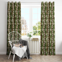 Pikake Maile Tiare Lei Window Curtain Natural Lauhala Pattern