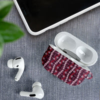 Pikake Maile Tiare Lei AirPods Case Akala Lauhala Pattern