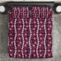 Pikake Maile Tiare Lei Bedding Set Akala Lauhala Pattern