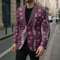 Pikake Maile Tiare Lei Blazer Akala Lauhala Pattern