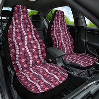 Pikake Maile Tiare Lei Car Seat Cover Akala Lauhala Pattern