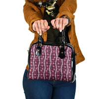 Pikake Maile Tiare Lei Shoulder Handbag Akala Lauhala Pattern