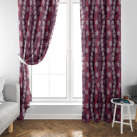 Pikake Maile Tiare Lei Window Curtain Akala Lauhala Pattern