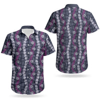 Pikake Maile Tiare Lei Couples Matching Mermaid Dress and Hawaiian Shirt Poni Lauhala Pattern LT01 - Polynesian Pride