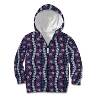 Pikake Maile Tiare Lei Kid Hoodie Poni Lauhala Pattern