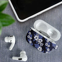 Hawaiian Hibiscus Tribal Floral Blue AirPods Case Polynesian Tapa Pattern LT01 - Polynesian Pride