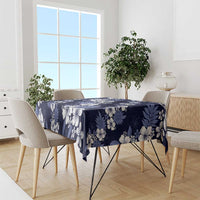 Hawaiian Hibiscus Tribal Floral Blue Tablecloth Polynesian Tapa Pattern LT01 - Polynesian Pride
