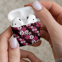 Hawaiian Hibiscus Tribal Floral Pink AirPods Case Polynesian Tapa Pattern LT01 - Polynesian Pride