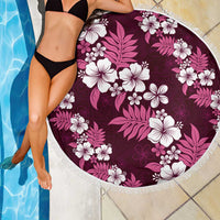Hawaiian Hibiscus Tribal Floral Pink Beach Blanket Polynesian Tapa Pattern LT01 - Polynesian Pride