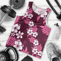 Hawaiian Hibiscus Tribal Floral Pink Men Tank Top Polynesian Tapa Pattern LT01 - Polynesian Pride