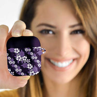 Hawaiian Hibiscus Tribal Floral Purple AirPods Case Polynesian Tapa Pattern LT01 Purple - Polynesian Pride