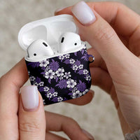 Hawaiian Hibiscus Tribal Floral Purple AirPods Case Polynesian Tapa Pattern LT01 - Polynesian Pride