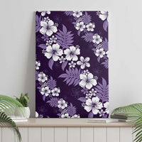 Hawaiian Hibiscus Tribal Floral Purple Canvas Wall Art Polynesian Tapa Pattern LT01 - Polynesian Pride