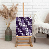 Hawaiian Hibiscus Tribal Floral Purple Canvas Wall Art Polynesian Tapa Pattern LT01 - Polynesian Pride