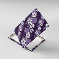 Hawaiian Hibiscus Tribal Floral Purple Canvas Wall Art Polynesian Tapa Pattern LT01 With Frame Purple - Polynesian Pride