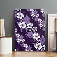 Hawaiian Hibiscus Tribal Floral Purple Canvas Wall Art Polynesian Tapa Pattern LT01 - Polynesian Pride