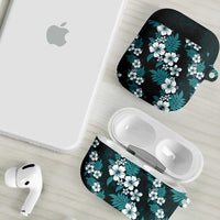 Hawaiian Hibiscus Tribal Floral Teal AirPods Case Polynesian Tapa Pattern LT01 - Polynesian Pride