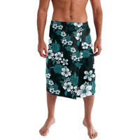 Hawaiian Hibiscus Tribal Floral Teal Lavalava Polynesian Tapa Pattern - Polynesian Pride