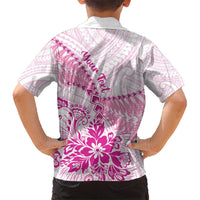 Personalised New Zealand Pink Fern Breast Cancer Hawaiian Shirt Polynesian Pattern LT01 - Polynesian Pride