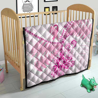 Personalised New Zealand Pink Fern Breast Cancer Quilt Polynesian Pattern