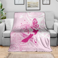 Personalised Aotearoa Breast Cancer Blanket New Zealand Maori Pattern LT01 - Polynesian Pride