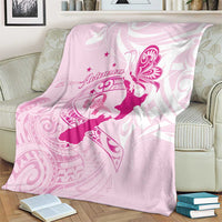 Personalised Aotearoa Breast Cancer Blanket New Zealand Maori Pattern LT01 - Polynesian Pride