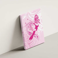 Personalised Aotearoa Breast Cancer Canvas Wall Art New Zealand Maori Pattern LT01 - Polynesian Pride