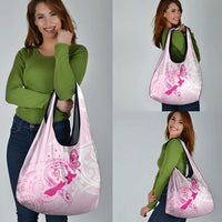 Aotearoa Breast Cancer Grocery Bag New Zealand Maori Pattern LT01 - Polynesian Pride