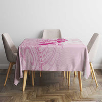 Personalised Aotearoa Breast Cancer Tablecloth New Zealand Maori Pattern LT01 - Polynesian Pride