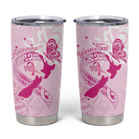 Personalised Aotearoa Breast Cancer Tumbler Cup Maori Pattern LT01 Pink - Polynesian Pride