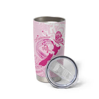 Personalised Aotearoa Breast Cancer Tumbler Cup Maori Pattern LT01 - Polynesian Pride
