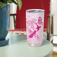 Personalised Aotearoa Breast Cancer Tumbler Cup Maori Pattern LT01 - Polynesian Pride