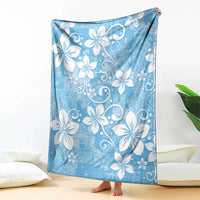 Fiji Tapa Pattern Blanket Plumeria Floral LT01 - Polynesian Pride