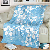 Fiji Tapa Pattern Blanket Plumeria Floral LT01 - Polynesian Pride