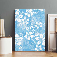 Fiji Tapa Pattern Canvas Wall Art Plumeria Floral LT01 - Polynesian Pride
