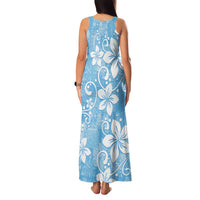 Fiji Tapa Pattern Family Matching Tank Maxi Dress and Hawaiian Shirt Plumeria Floral LT01 - Polynesian Pride